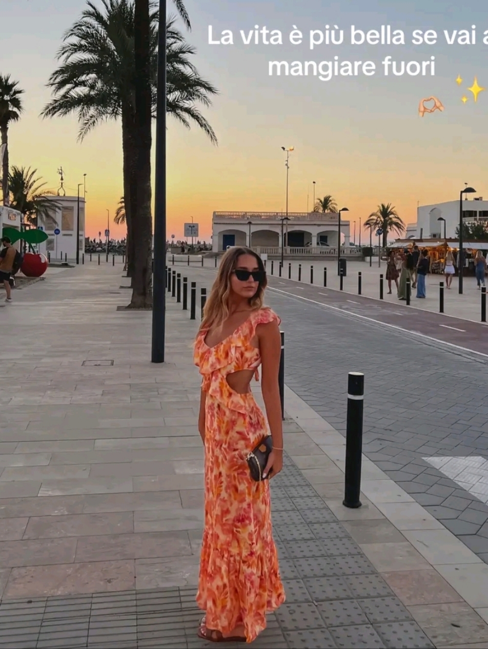 ZARA MAXI DRESS Printed Orange SIZE L & XL - Picture 3 of 16